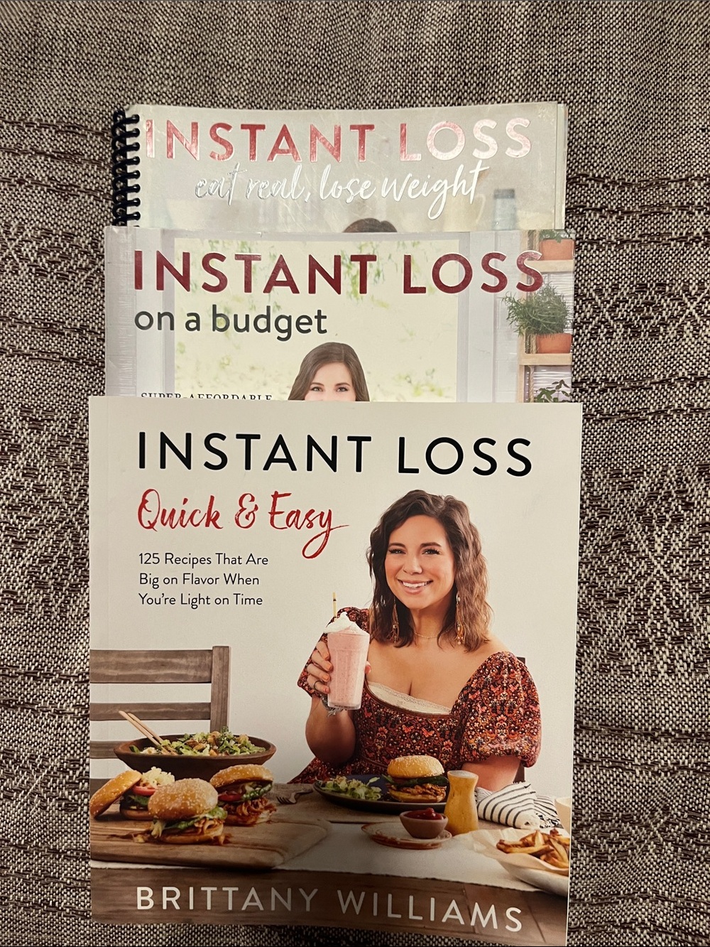 Collection of 3- Instant Loss Cookbooks by Brittany Williams